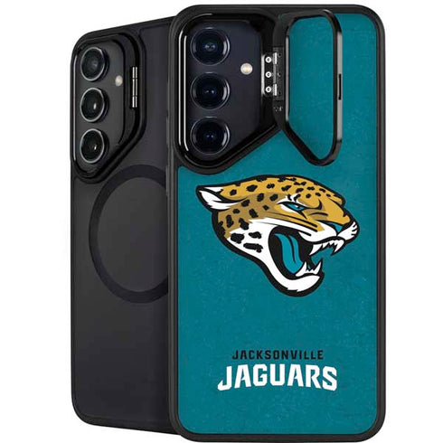 NFL Jacksonville Jaguars Teal Distressed Galaxy S24 Plus Kickstand Case